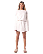 'White' Sweatshirt Dress SS22