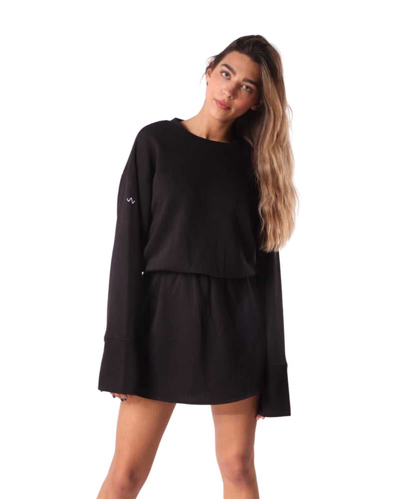 'Black' Sweatshirt Dress SS22